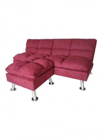 Carissa 3-Seater Sofabed Red 186x106x50cm