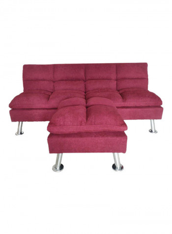 Carissa 3-Seater Sofabed Red 186x106x50cm