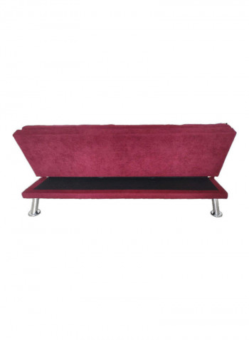Carissa 3-Seater Sofabed Red 186x106x50cm
