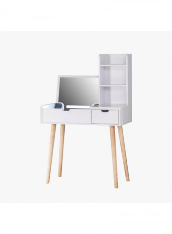 Chansey Dresser With Mirror White 80x33x75cm