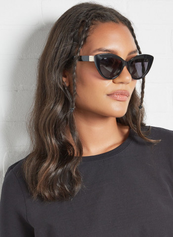 Women's Rull Rim Acetate Cat Eye Sunglasses - Lens Size: 53 mm