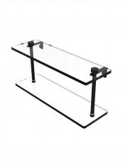 Two Tiered Glass Shelf Clear/Black reviews Two Tiered Glass Shelf Clear/Black