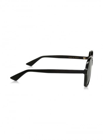 Women's Oversized Sunglasses With Grey Gradient Lenses - Lens Size: 55 mm