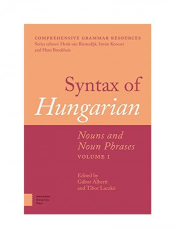 Syntax of Hungarian Hardcover English by Tibor Laczko