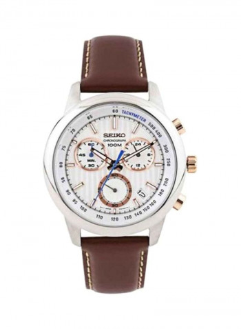 Men's Water Resistant Chronograph Watch SSB211P