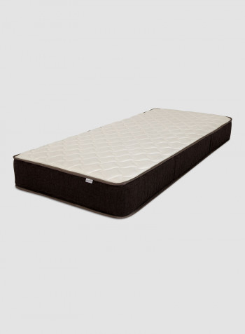 Pockets Springs Luxury Single Size Medium Firm Mattress Beige/Brown 90 x 200cm
