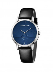 Established Black Leather Strap Watch