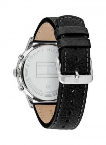 Men's Leather Analog Wrist Watch