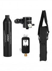 4-Piece Diving Oxygen Cylinder Tank With Equipment Set 42.5x8.5x15.5centimeter