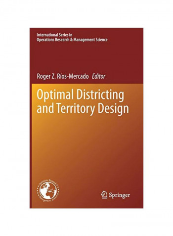 Optimal Districting And Territory Design Hardcover