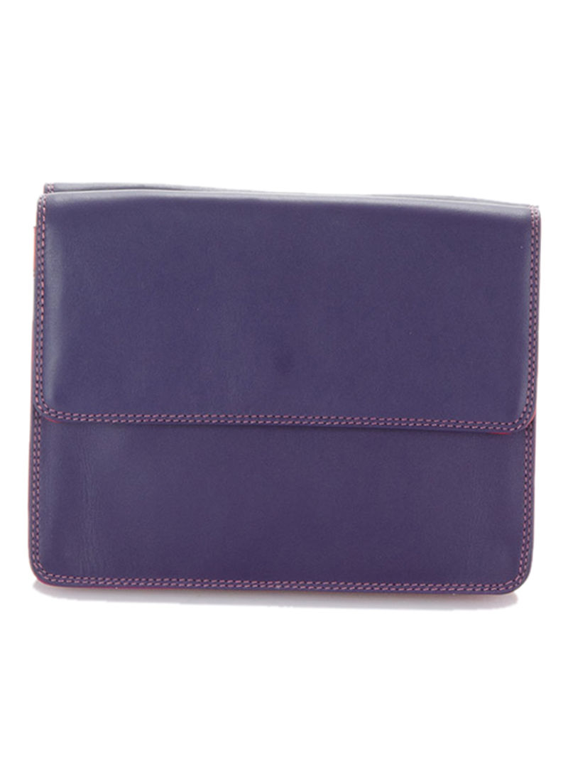 Double Flap Wallet Purple