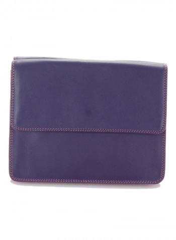 Double Flap Wallet Purple