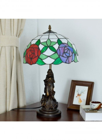 Glass Lampshade Table Lamp Multicolour