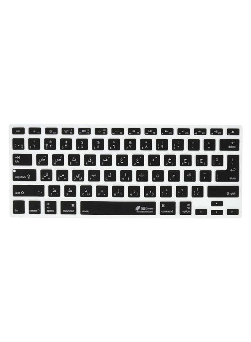 Replacement Arabic Keyboard Cover For MacBook Black/White