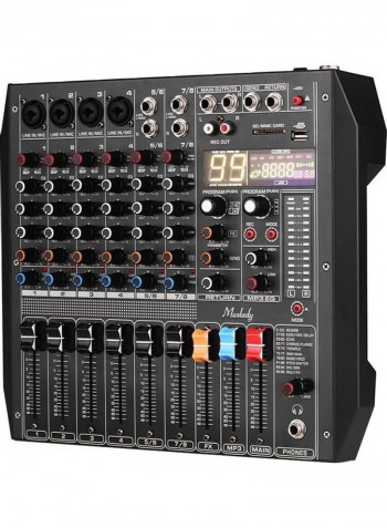 ER-800 8-Channel Mixing Console Mixer With BT Connection