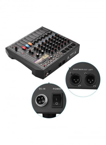 ER-800 8-Channel Mixing Console Mixer With BT Connection