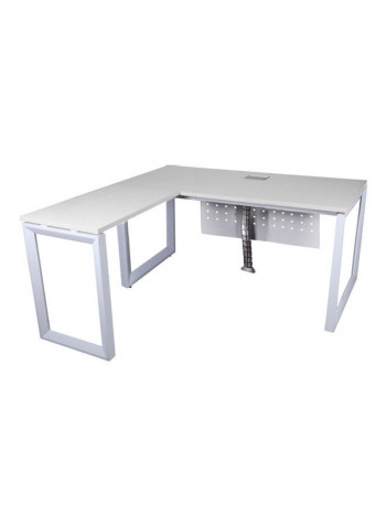 Modern Workstation White 160x75x140cm