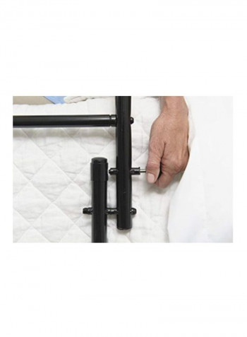 Safety Bed Railing Black