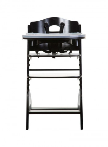 Lambda 3 Baby High Chair - Black/White