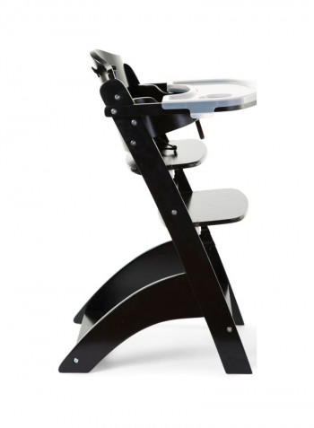 Lambda 3 Baby High Chair - Black/White