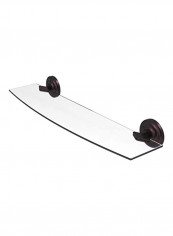 Que New Collection Glass Shelf Clear/Brown 24x5x3inch