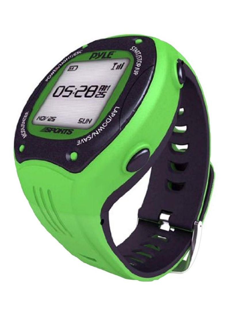 GPS Sports Watch Green/Black