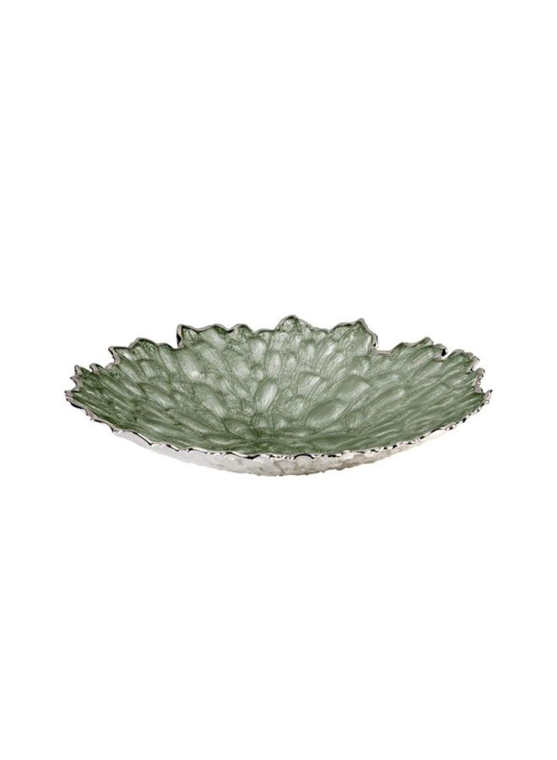 Moss Decorative Glass Bowl Grey 39.5centimeter