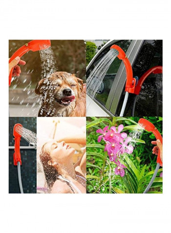 Portable Shower Sprayer White/Grey/Orange
