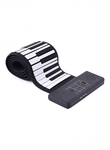 Portable Silicon 88 Keys Hand Roll Up Piano with Electronic USB Keyboard