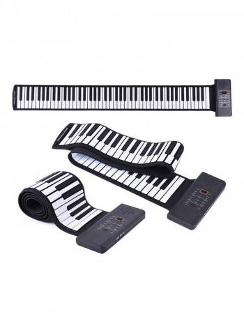Portable Silicon 88 Keys Hand Roll Up Piano with Electronic USB Keyboard