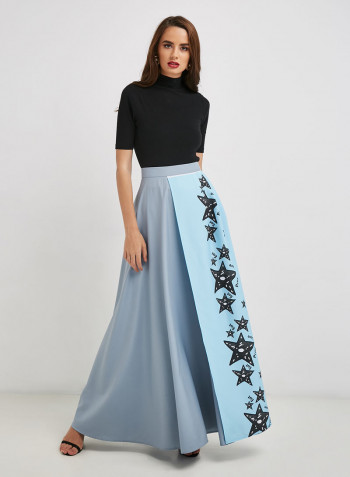 Starry Skirt Blue-grey