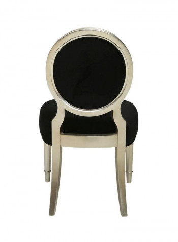 Tigara Dining Chair Black/Silver 57x100x67centimeter