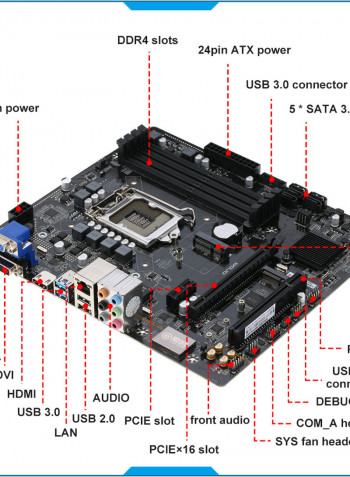 B150U-D4 Motherboard For Intel B150/LGA 1151 Desktop multicolour