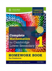 Complete Mathematics For Cambridge Secondary 1: Homework Book Paperback