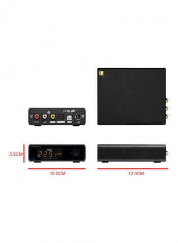 Mini HIFI Decoder With Remote Control E30 Black