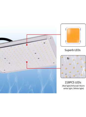 Adjustable Plant Growth Light Growing Lamp White