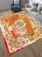 Floral Print Anti-Skid Soft Mat Multicolour 140X200centimeter