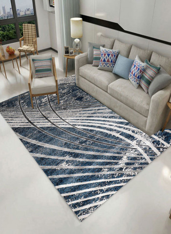 3D Printed Comfortable Anti-Skid Soft Mat Blue/White 140X200centimeter