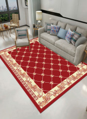 Printed Anti-Skidding Mat Multicolour 140x200centimeter