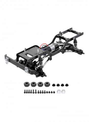Replacement Metal Wheelbase Chassis Frame With Tires For 1/12 RC Crawler Car