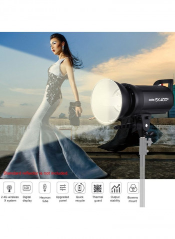 Professional Compact Studio Flash Light Black
