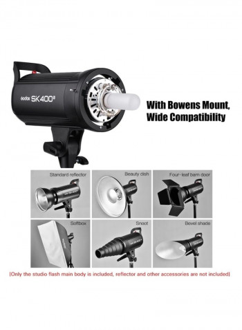 Professional Compact Studio Flash Light Black