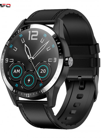 1.3" G20 BT 4.0 HD Screen Multi-Sports Mode Smartwatch Black Leather Strap