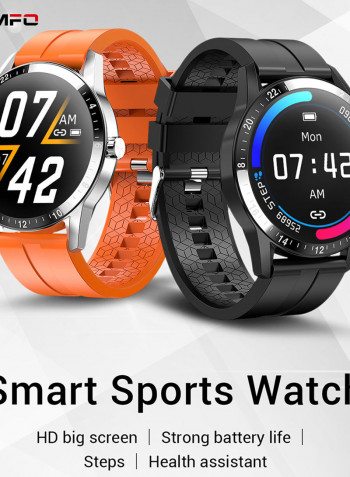 1.3" G20 BT 4.0 HD Screen Multi-Sports Mode Smartwatch Black Leather Strap