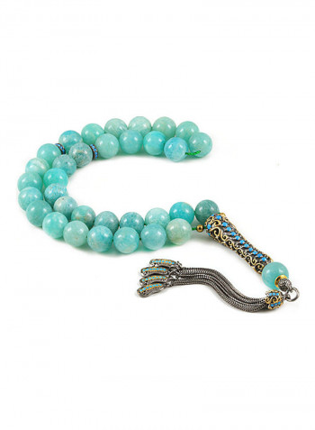 Amazonite Prayer Beads with Sterling Silver Components