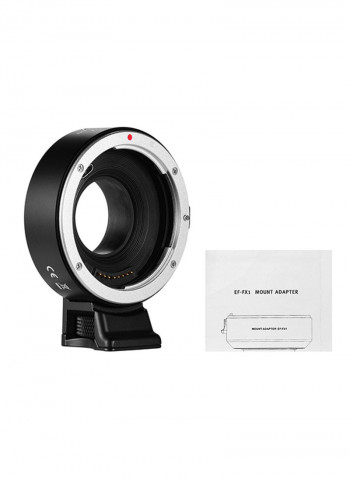 Electronic Lens Mount Adapter Ring For DSLR Lens Black