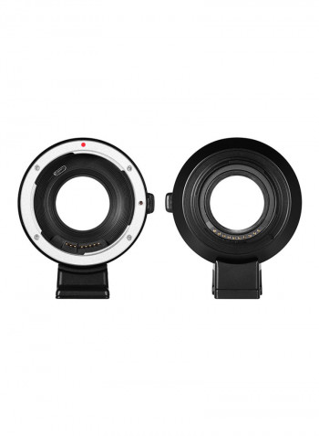 Electronic Lens Mount Adapter Ring For DSLR Lens Black