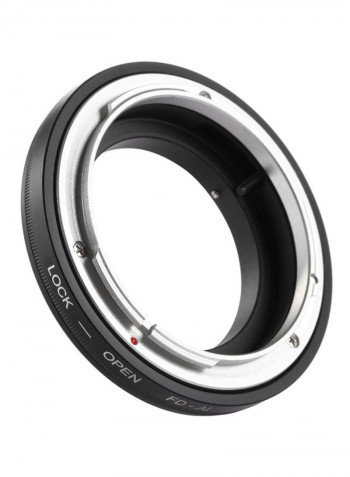 Electronic Lens Mount Adapter Ring For DSLR Lens Black
