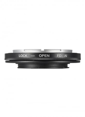 Electronic Lens Mount Adapter Ring For DSLR Lens Black