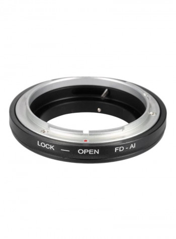 Electronic Lens Mount Adapter Ring For DSLR Lens Black